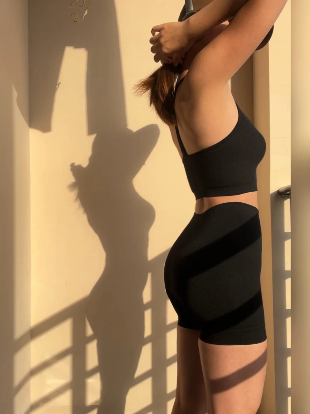 健身女孩腰臀比🤎🖤🎧