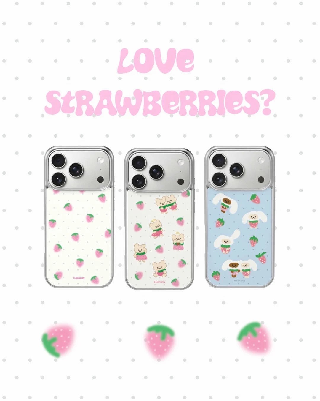 新的手机壳！ 草莓季节♡ ̊+🍓+✧