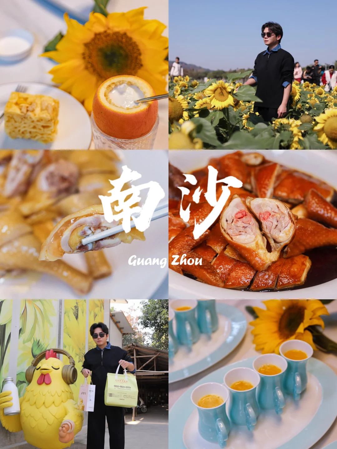 🌻南沙向日葵花海旁，一口沦陷葵香鸡‼️