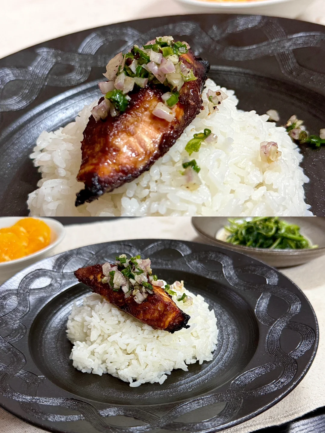 简单吃点🥢｜日式白味增烤三文鱼+夏日气泡