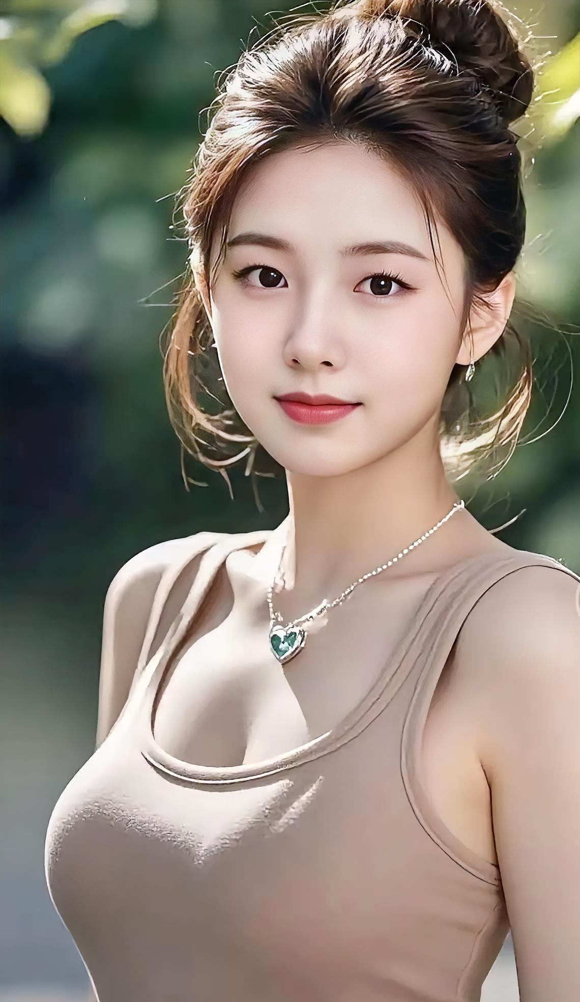 小姐姐真漂亮，笑容好甜！