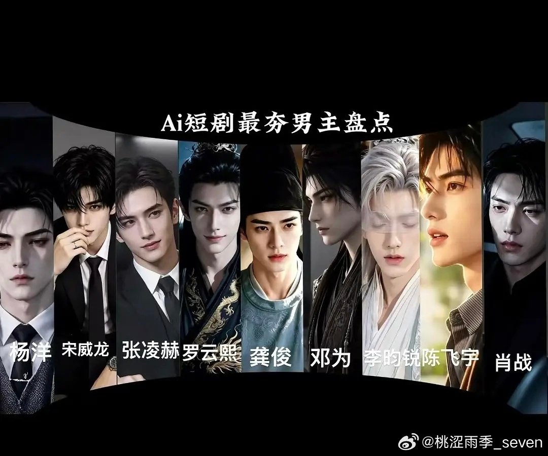 你们不觉得ai漫剧都是这些人的影子吗 ​
