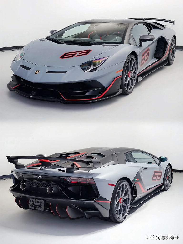 48km的SVJ 63，稀缺之外更该看原厂完整度
 Aventador SVJ 63，美规，SVJ 63总共63台。这个数字对应兰博基尼1963年建厂，所以它不是普通配置版，更像Aventador V12自吸末期的纪念款。我个人觉得，这类车别只盯着稀有，原厂完整度和手续同样关键。
 车漆是Grigi