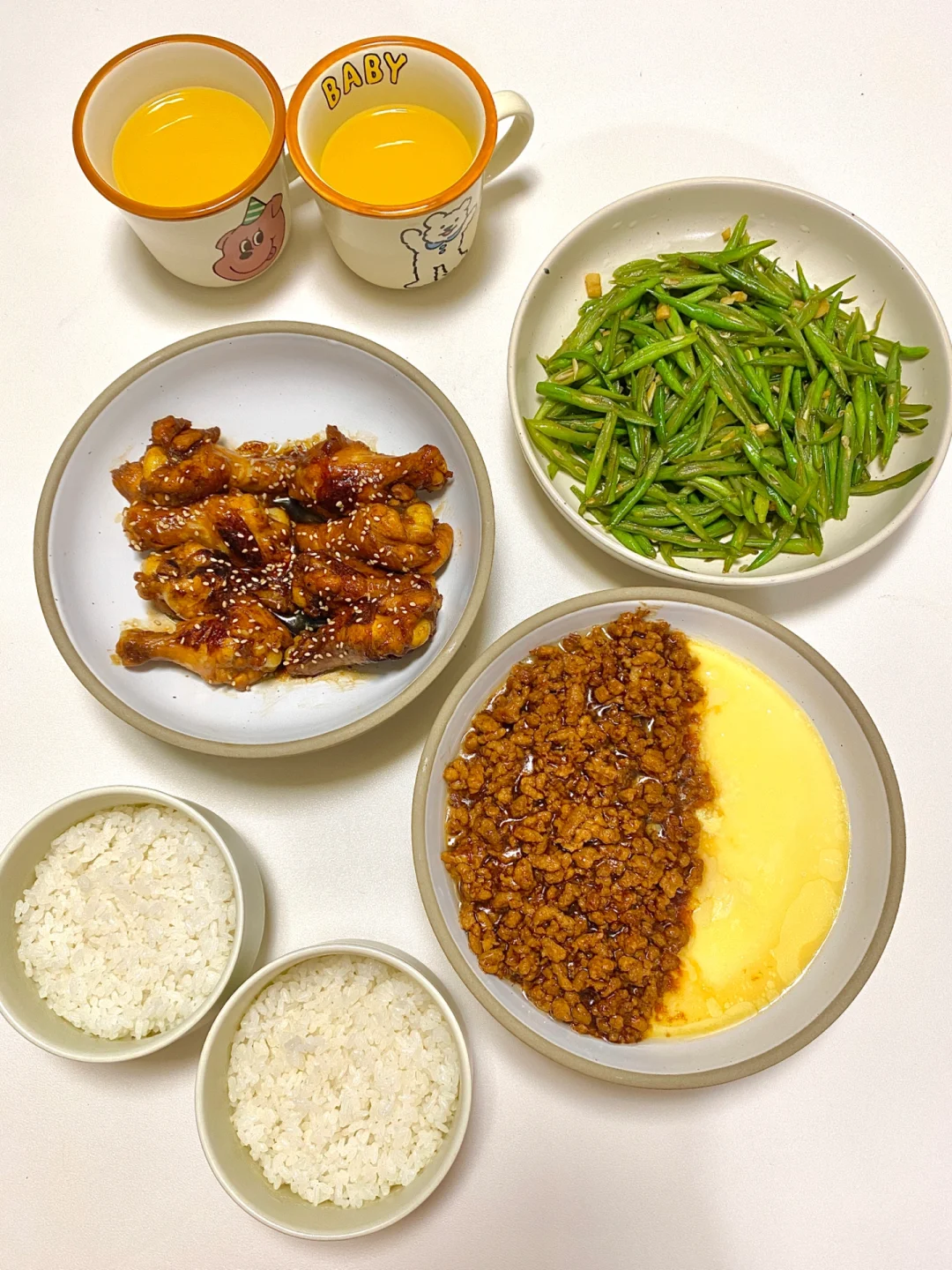 二人食｜照烧鸡腿🍗➕肉末蒸蛋 太香啦✨