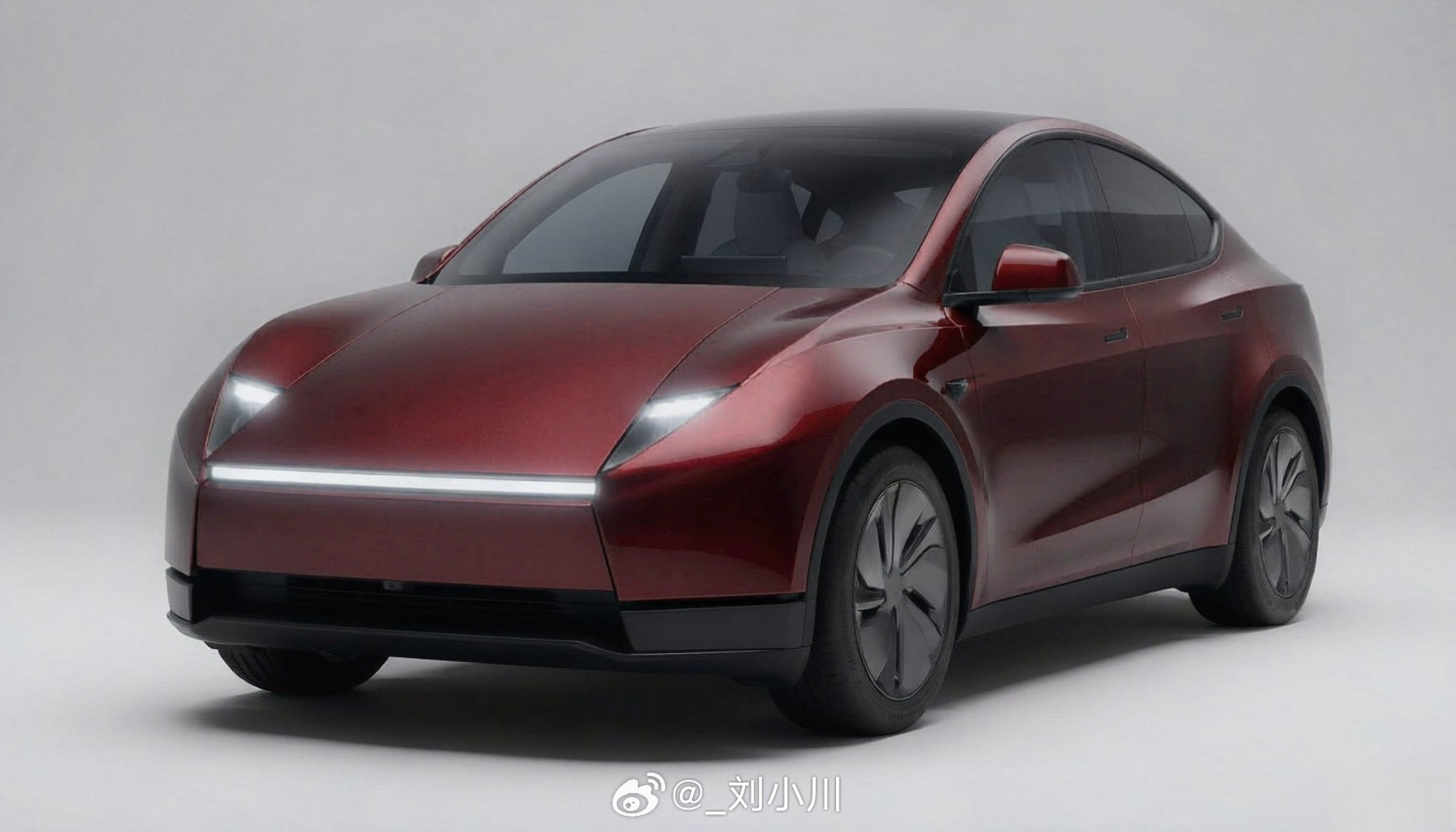 #全新一代特斯拉Model Y渲染图# 
用上全新Roadster设计语言，我做了一组下一代特斯拉Model Y的渲染效果图，下面的红、蓝、银三种涂装颜色，大家觉得哪个最好看[举手] ​​​​