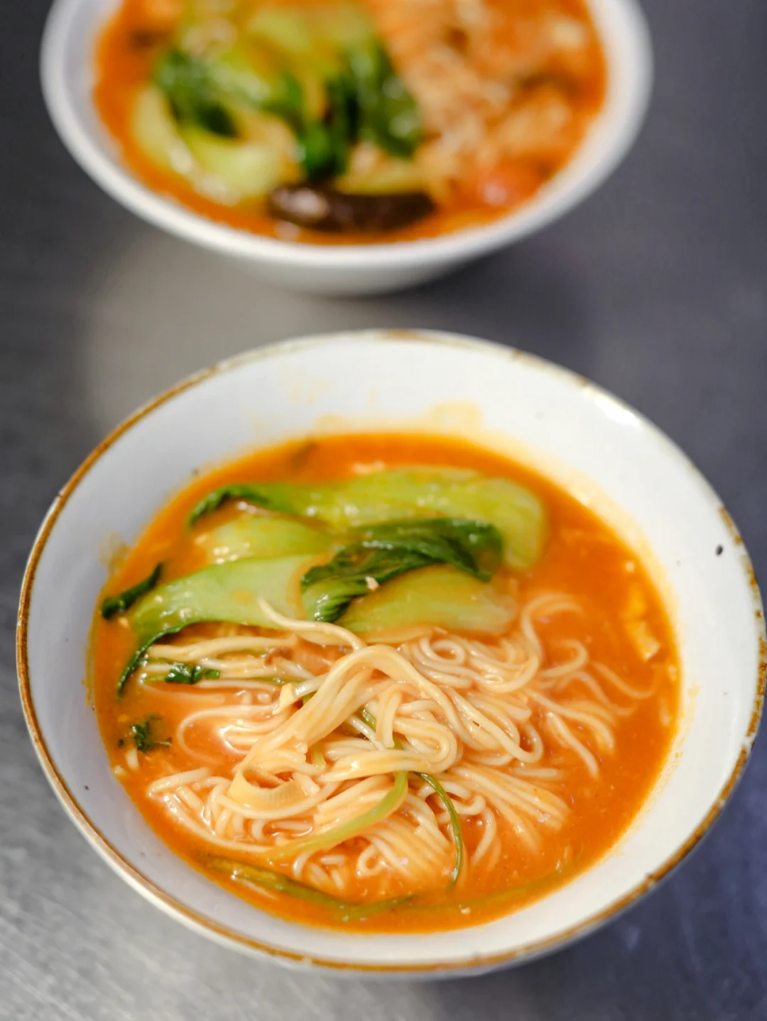 坚持做100种面不重样（75）番茄酱浓汤面