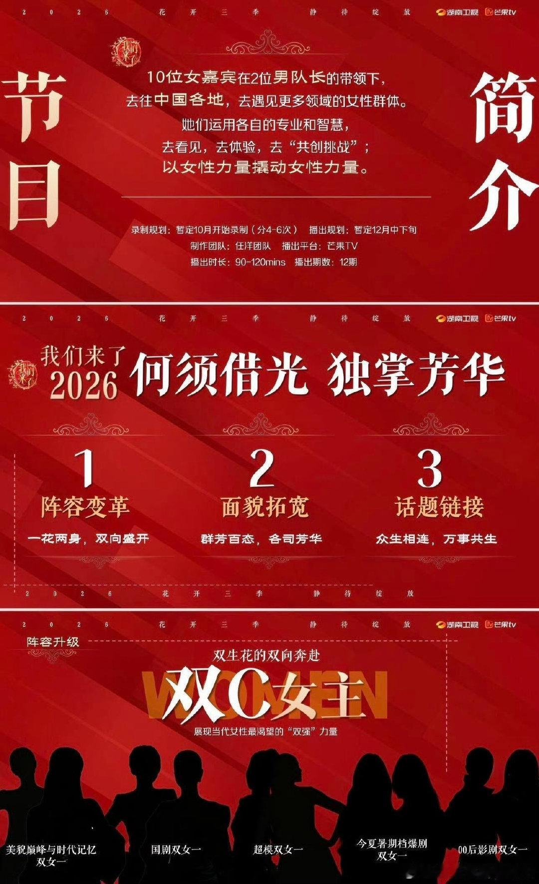 #我们来了阵容配置#光是看剪影就已经很心动了，期待正式的官宣阵容！ ​