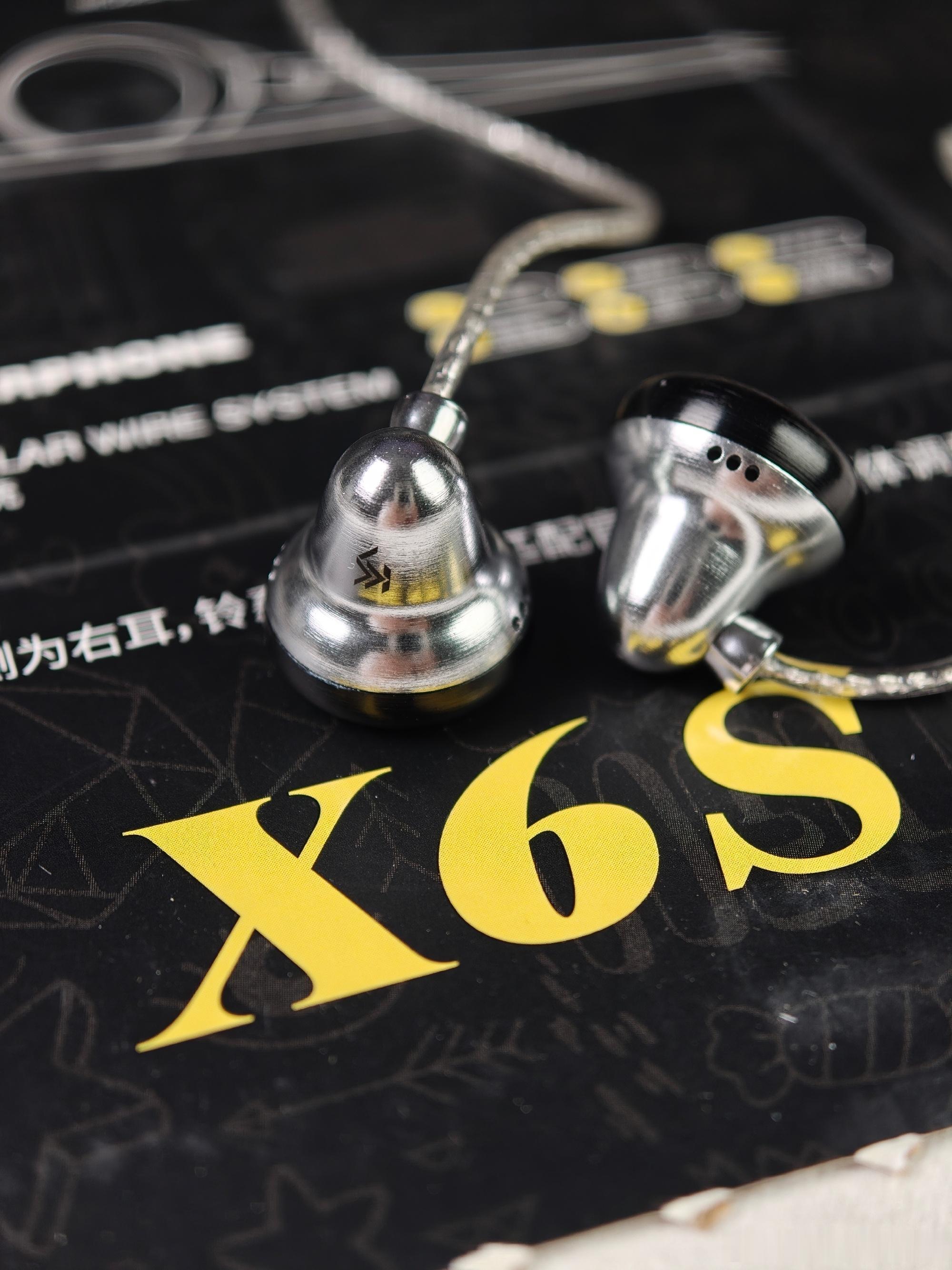 Temperament 小黑铃 X6S全新平头耳机，铝镁合金CNC腔体...