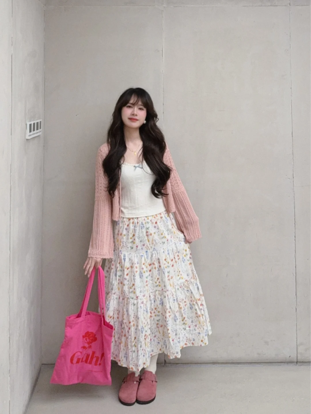 五一出游穿什么4.0🌷油画感碎花半裙好美！！