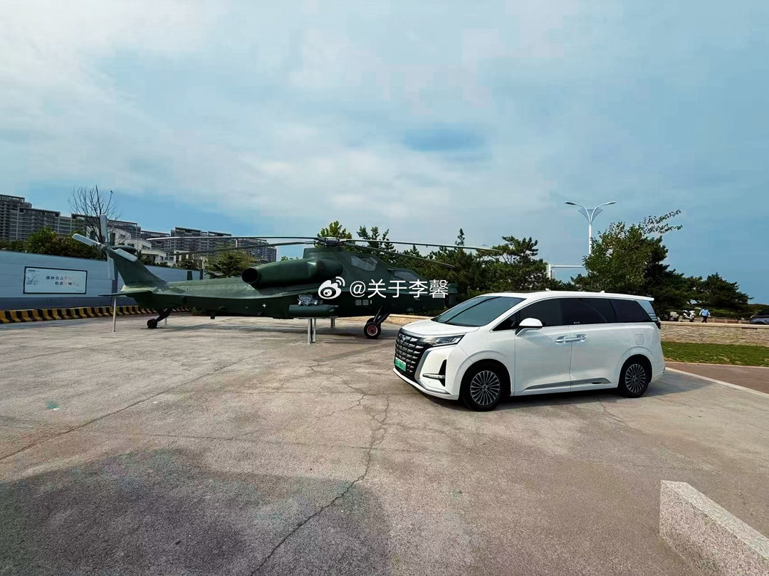 海军公园是夏季的网红打卡地，开着腾势D9慢慢沿着道路两侧慢行。碧海蓝天与军工地标相映，两边的军事武器整齐划一，体现现代海风漫过车身，豪华MPV的大气姿态与飞机大炮完美同框。随手一拍皆是大片，山海风光加持座驾格调，将城市海岸独有的氛围感定格镜头，解锁滨海出行的高级打卡体验。#腾势光影猎手 ​