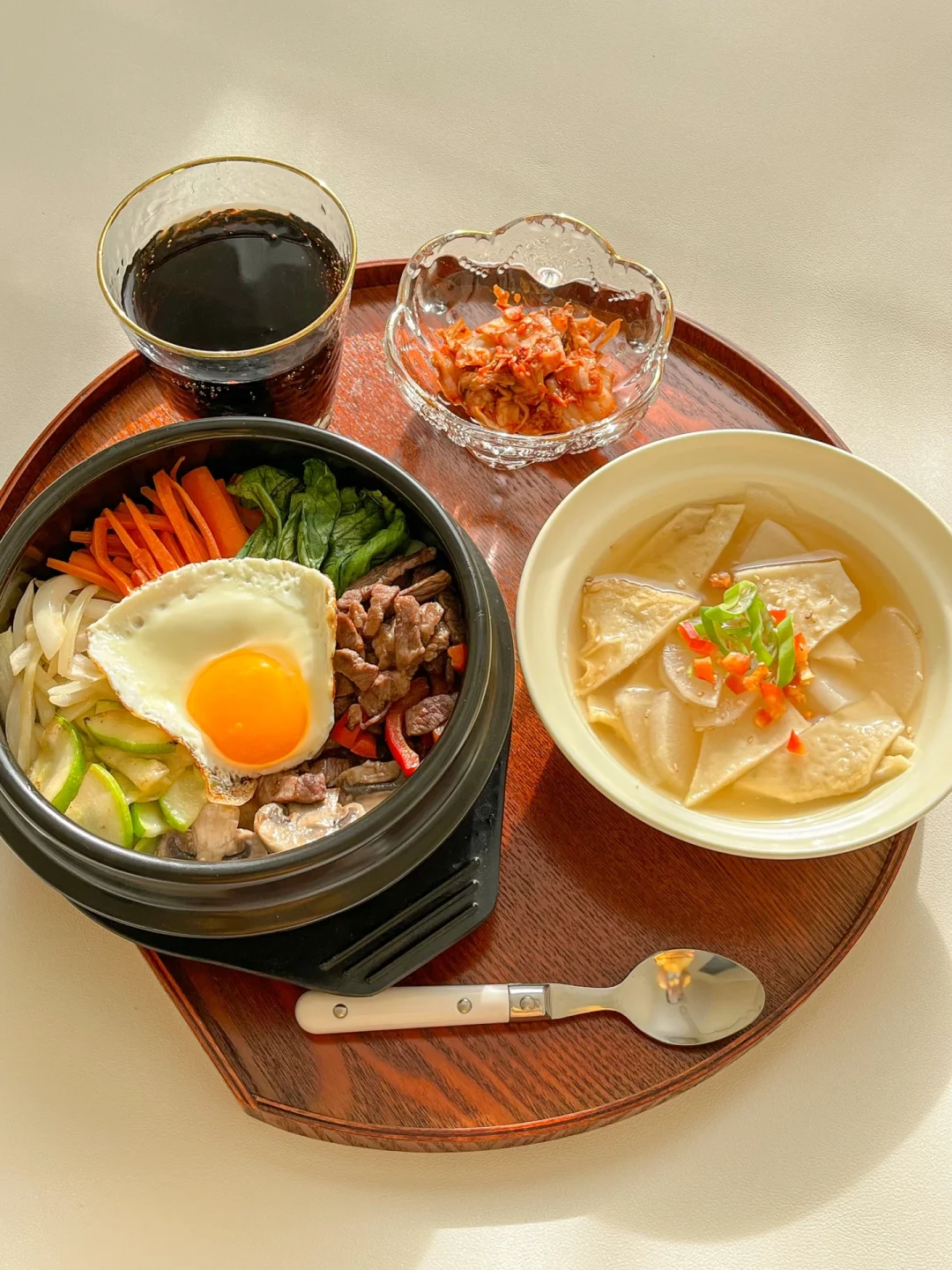 一人食｜韩式石锅拌饭🥢鱼饼汤｜韩剧同款美食