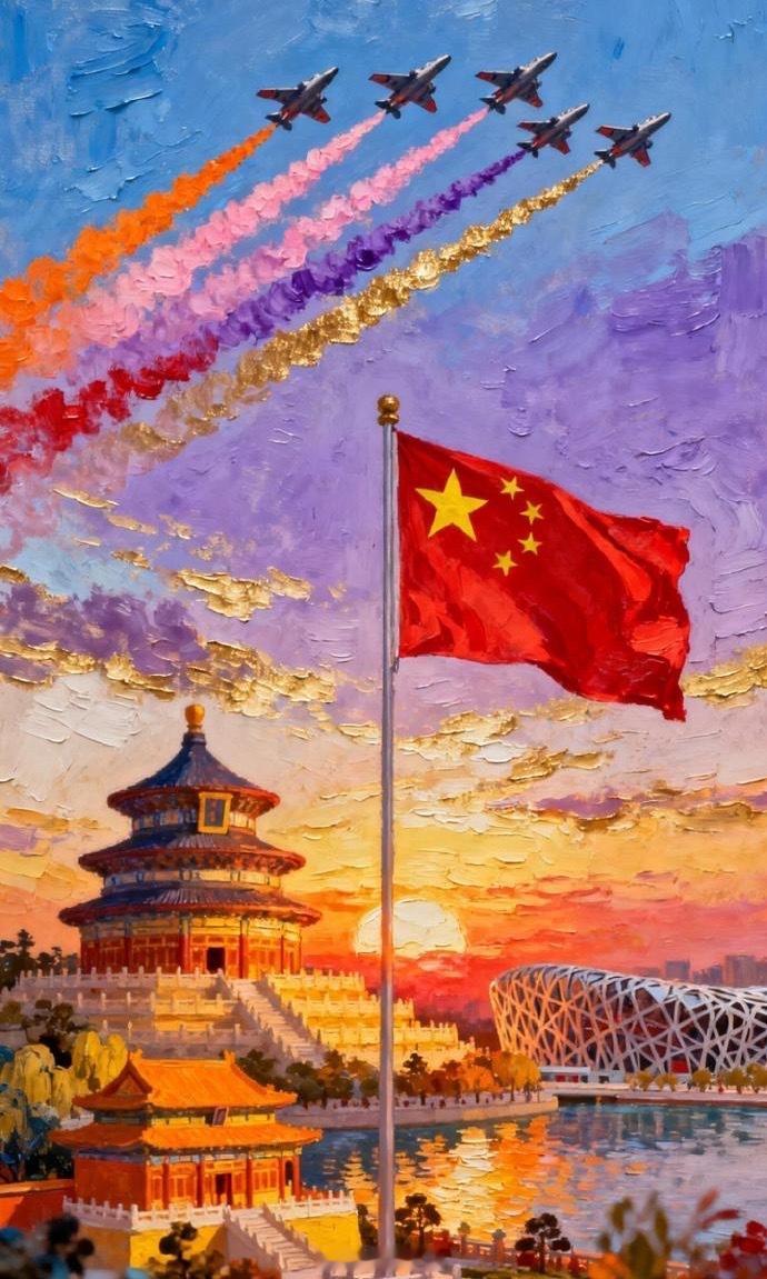国庆期间，可以在家里或店铺门口摆小红旗，或是在爱车上插一面，戴国旗徽章在身上也可以。靠国运的强大磁场来感召好运气与正气。 ​​​