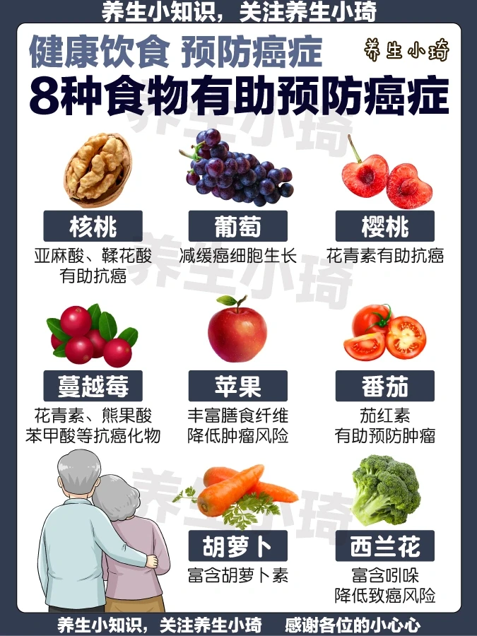 8种食物有助预防癌症|健康饮食 长寿秘诀