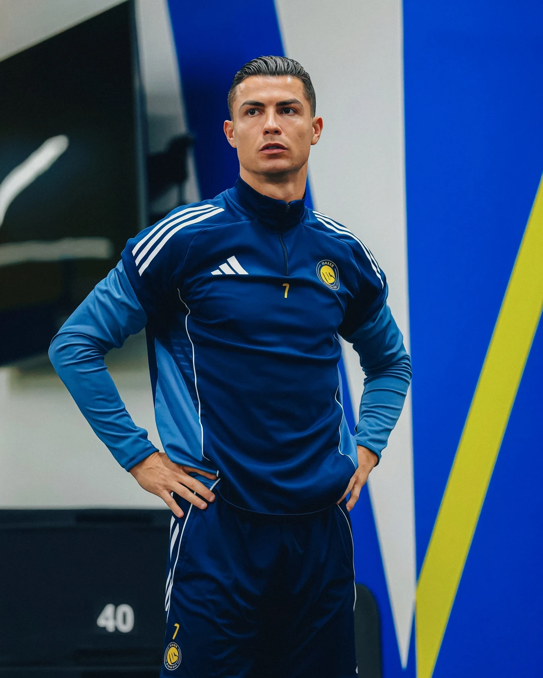 C罗今天训练的画面