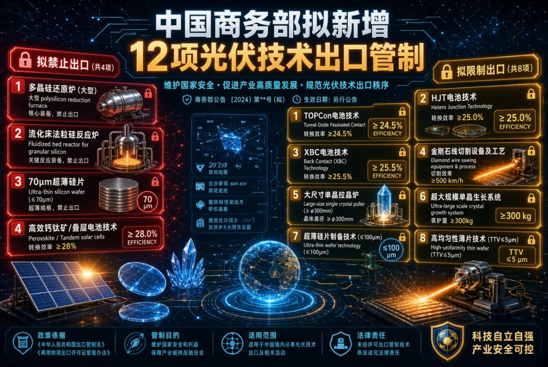 【北京管制关键光伏技术出口，中美再掰手腕，马斯克第一个中招】

中国商务部和科技部于10月16早日的一份最新声明中称，由于太阳能技术被日益广泛地用于航空航天和国防等敏感领域，有必要将相关技术纳入出口管制清单。这是刚刚发布的出口规则修订内容的一个组成部分，修订内容中还涉及到人工智能和生物 ​