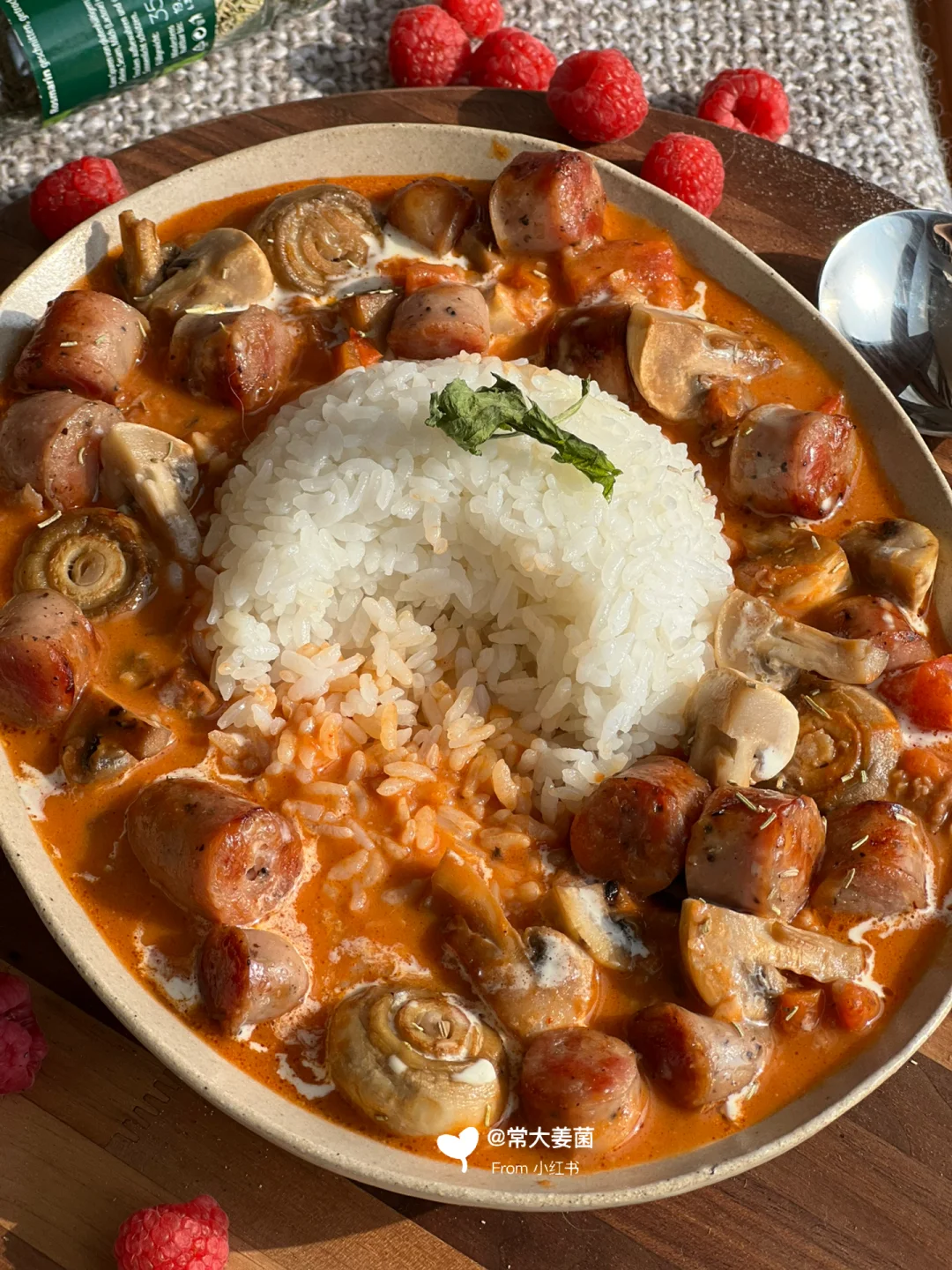 菌菇番茄奶酪浓汤泡饭🧀🍄🤤…幸福的味道！