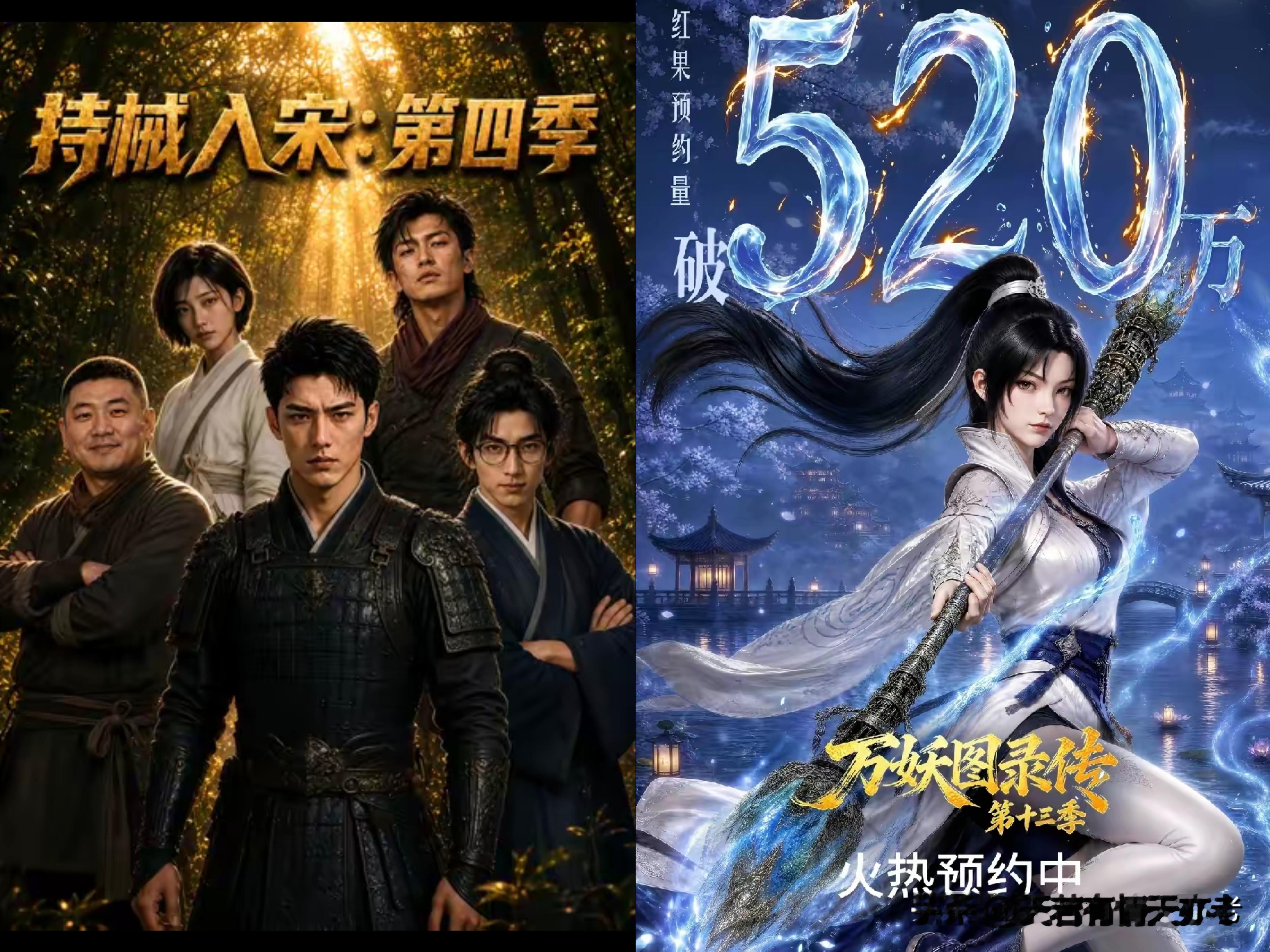 为啥《万妖图录传》人气能这么高？
播完12季，第13季预约人数达500多万！
 
说实话它就是一部典型不用动脑子的AI漫剧，一集接一集，差不多都是循环刷怪、升级，除了主角说不出第二个名字，几乎没有主线剧情，就是不停的砍瓜切菜。

最大的看点好像就是不停换新造型、华丽换装，视觉花样多。
不用费劲儿记人