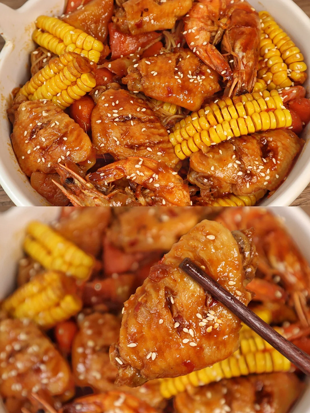 好吃到颤抖的销魂鸡翅煲㊙️连配菜都绝了‼️