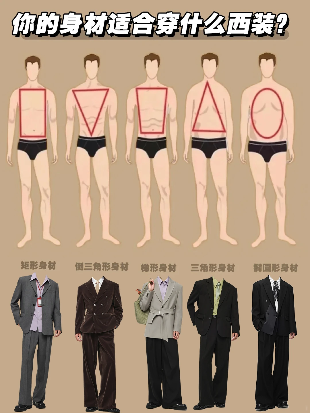 建议立即收藏‼️不同体型的人如何选西装❓
