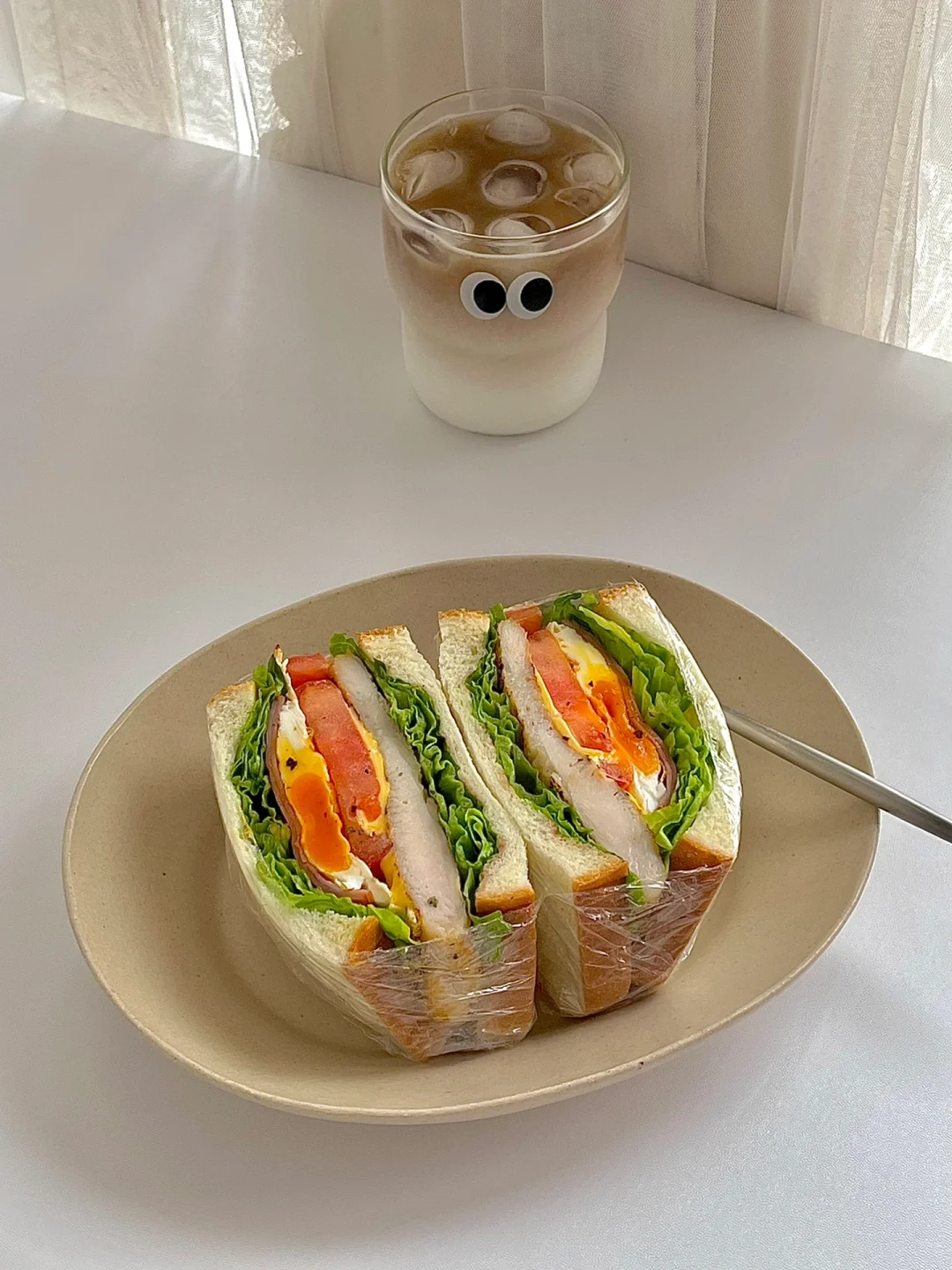 ☀️工作日早餐｜鸡肉鸡蛋芝士火腿三明治🥪