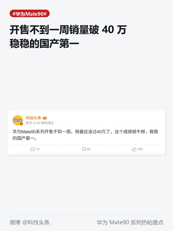 开售一周破40万台，国产第一