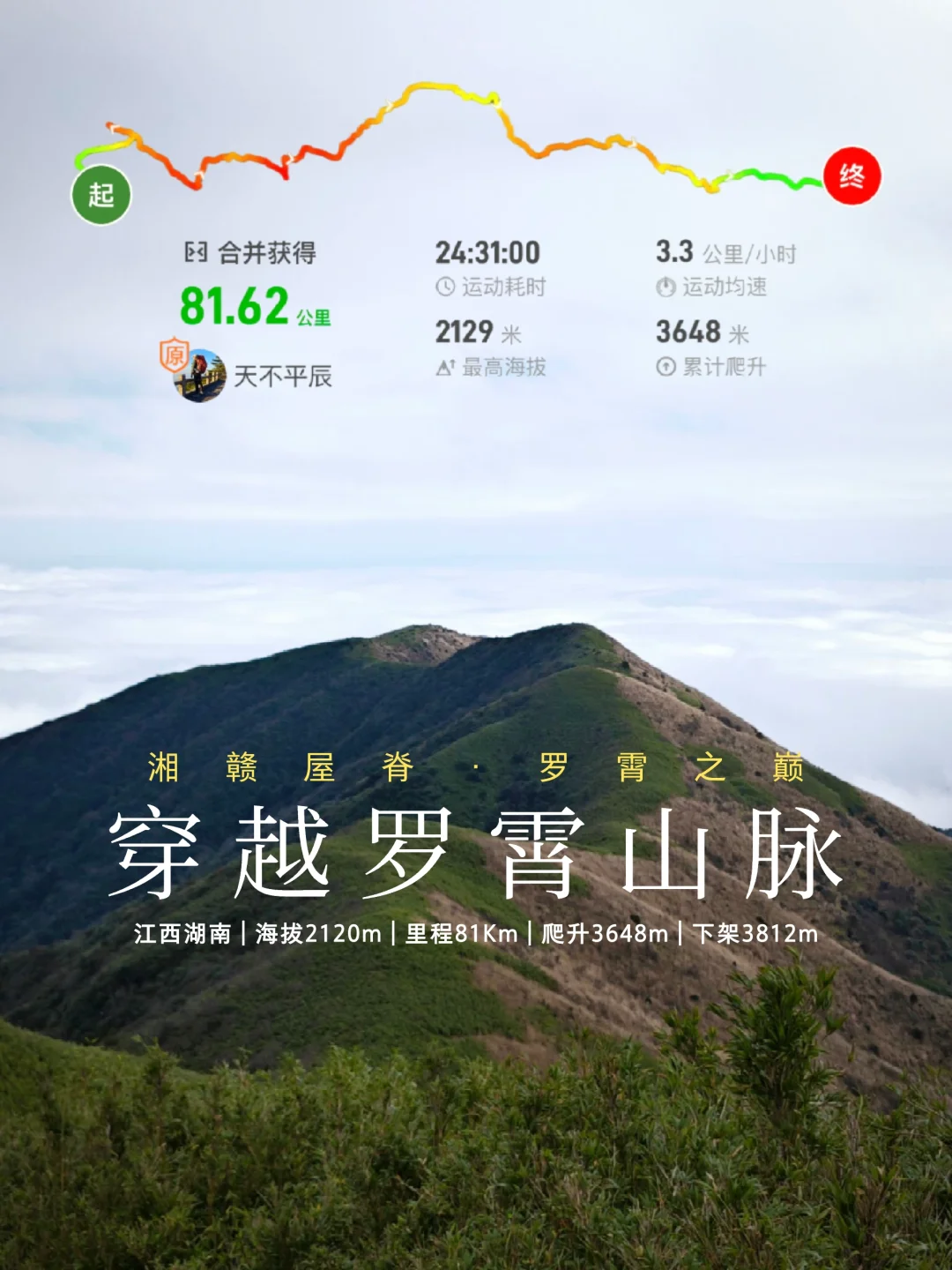 行山日记：酃峰→南风面→江西坳→井冈山