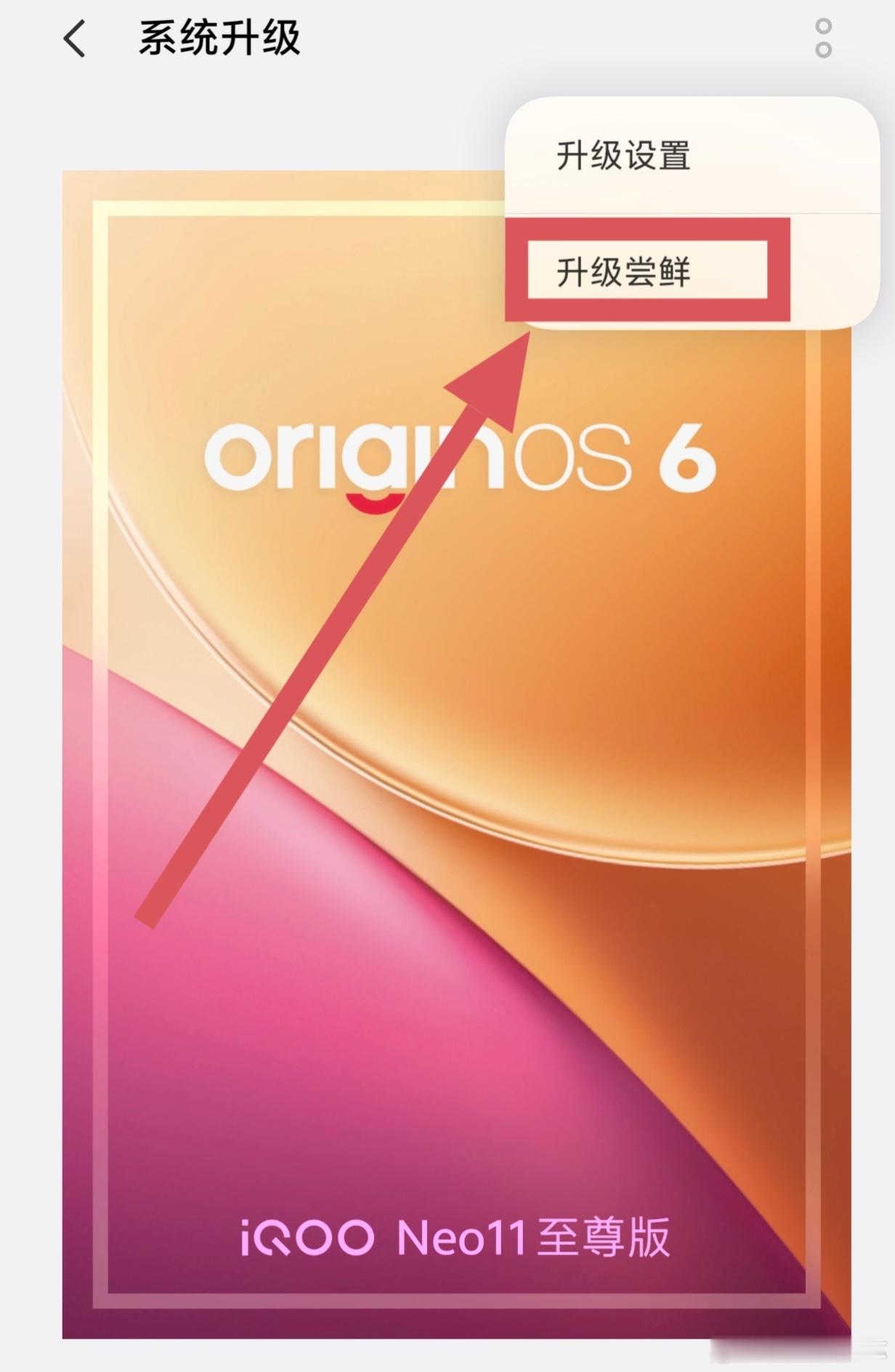 #iqoo[超话]# OriginOS7 内测今天开启报名！手机在机型名单内的酷客们可以报名啦，将系统更新到最新版本。点击系统升级👉🏻点击右上角👉🏻升级尝鲜👉🏻内测报名。完成答题后静等审核就好啦[点赞]

内测版本是系统正式推送前，针对基础体验优化的测试版本，大家酌情考虑升级。#iQOO# ​
