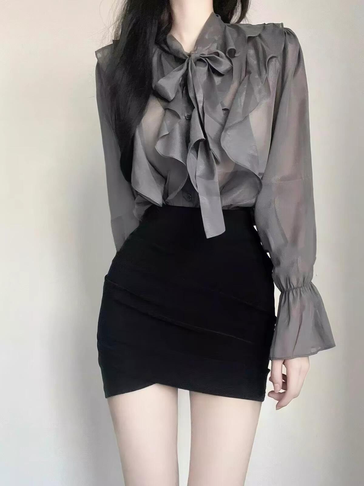 盐系轻熟风 丨 包臀鱼尾裙🩶🖤 ​​​