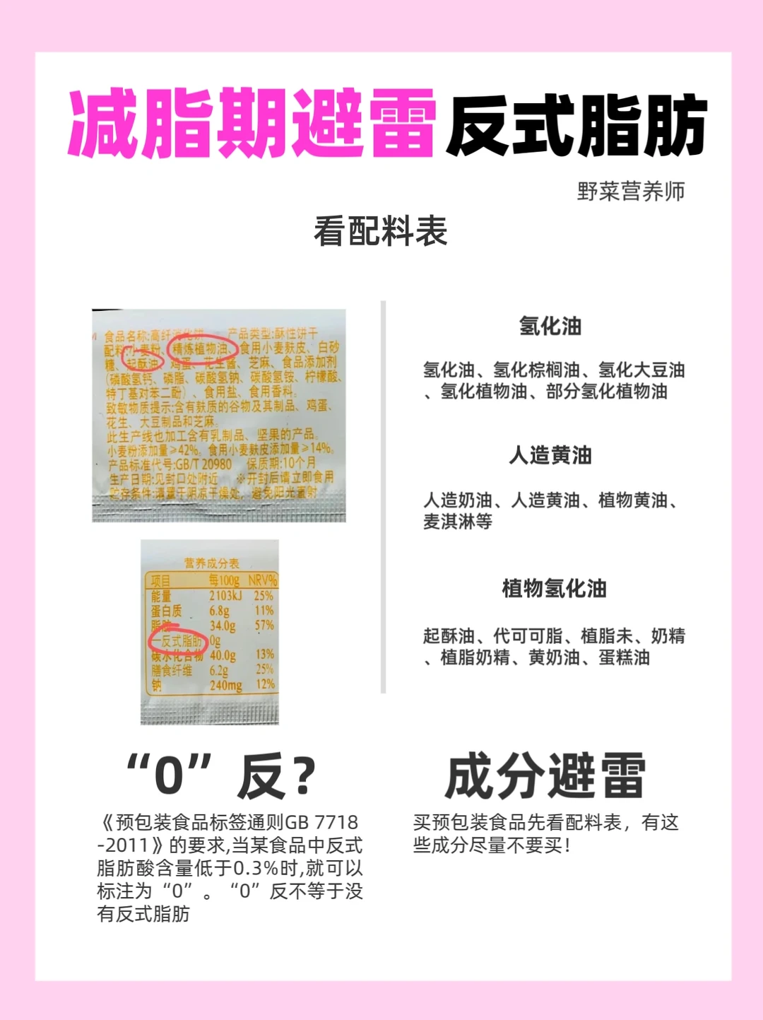 反式脂肪避雷贴⚠️✂️脂期正确用油方式