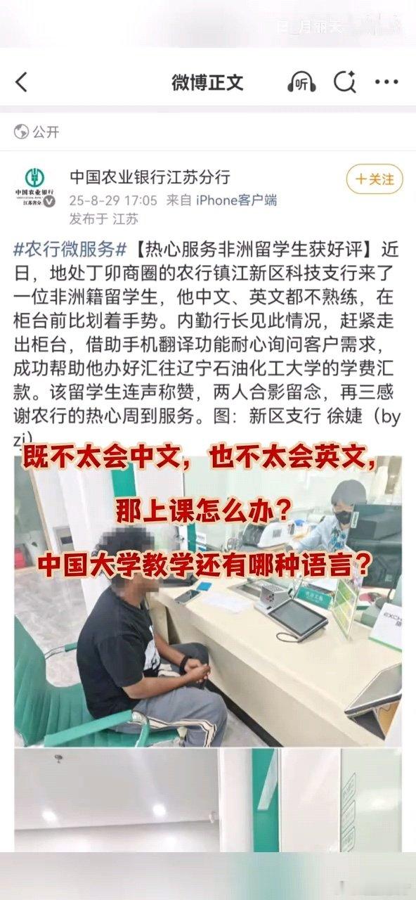 中文、英文都不太熟练的外国留学生，来中国怎么学习？[费解] ​