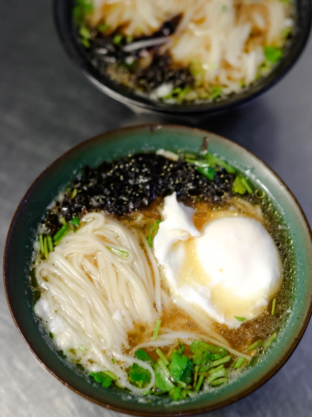 坚持做100种面不重样（73）荷包蛋葱油热汤面