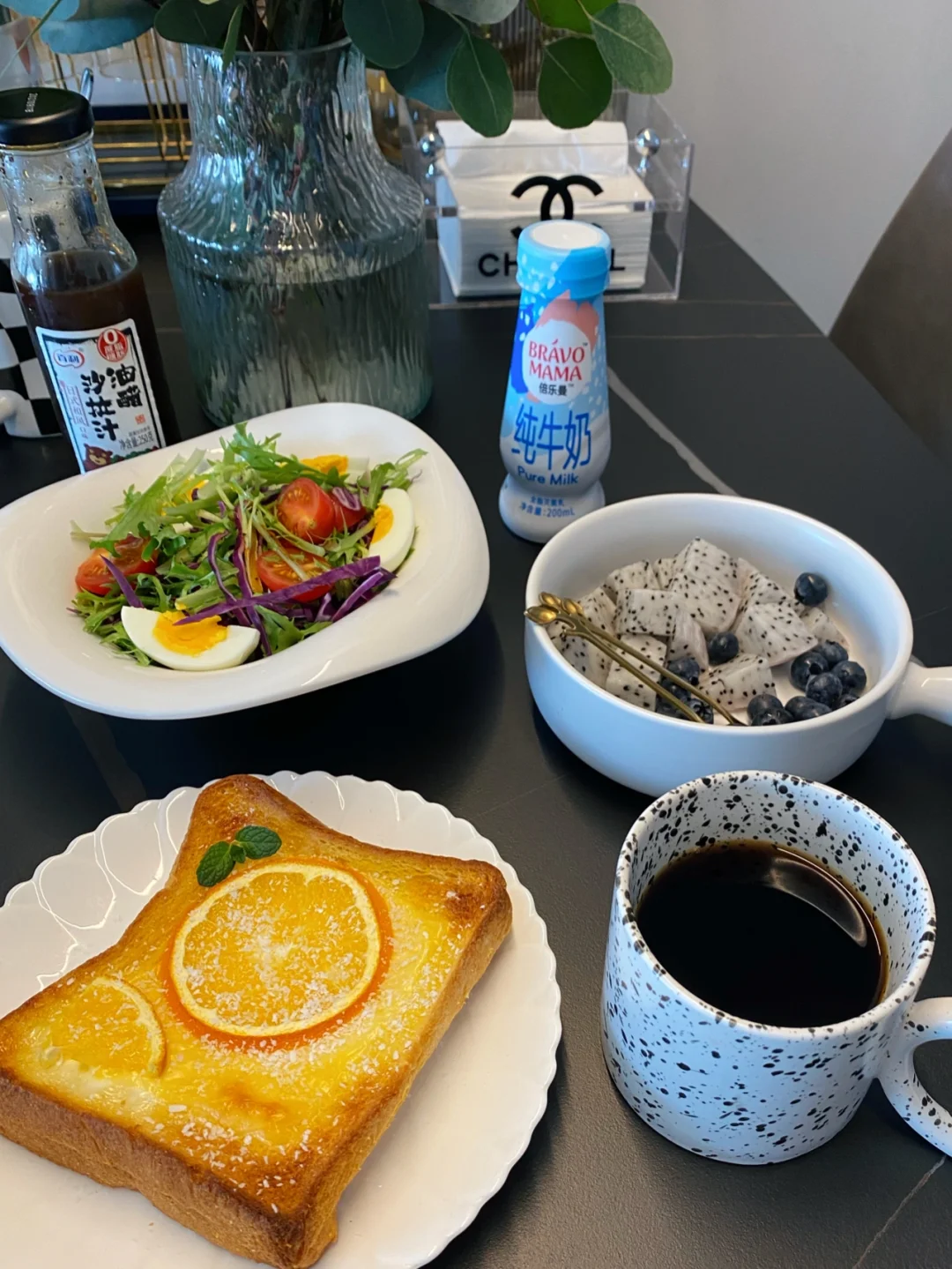 早餐打卡／香橙吐司