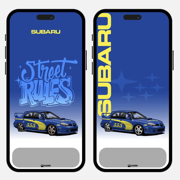 原创手机壁纸 JDM 斯巴鲁wrx