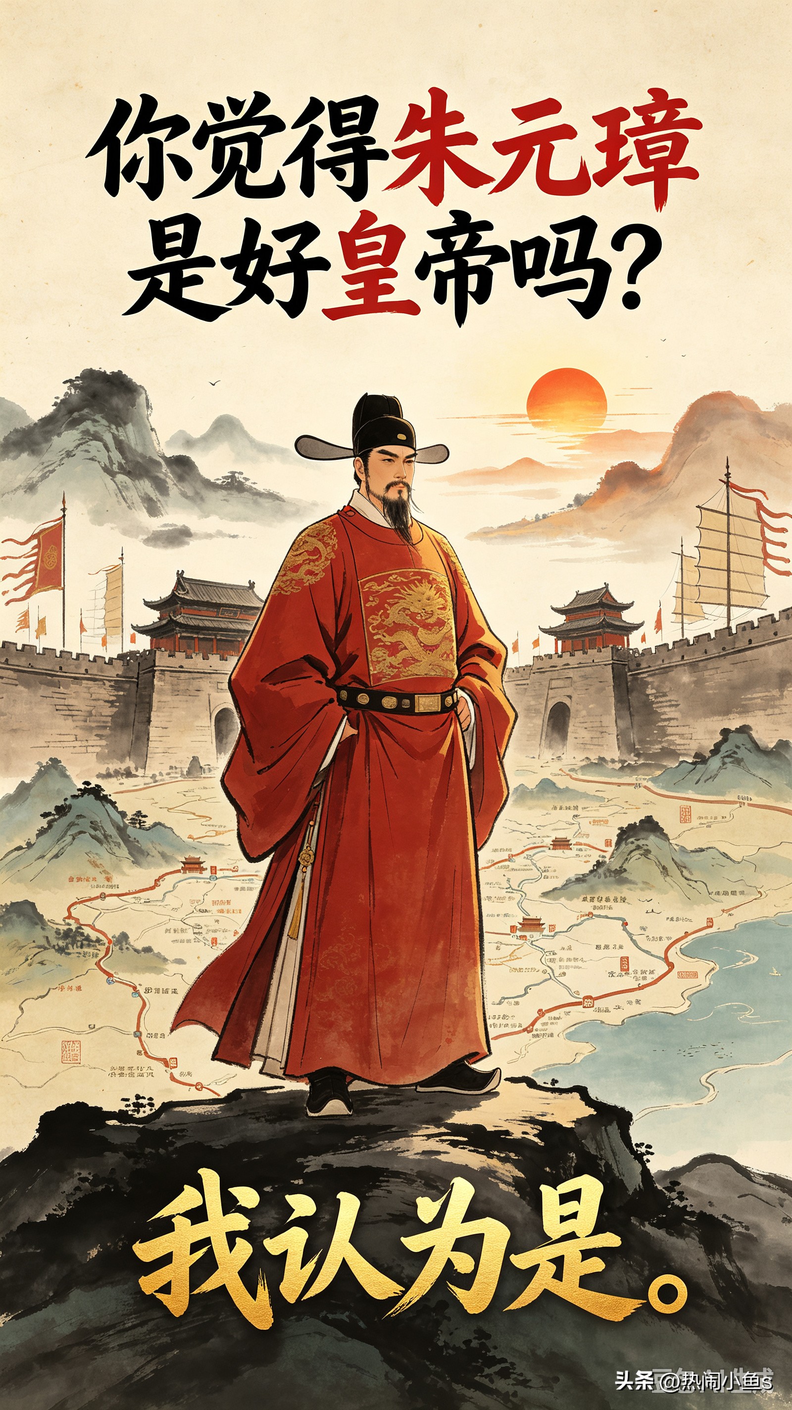 纵观华夏两千余年封建帝王史，有人赞颂汉唐的盛世风华，有人推崇宋祖的文治谦和，也有人敬仰清帝的拓土之功。而明太祖朱元璋，常常被世人贴上杀伐果断、性情刚硬的标签，饱受争议。但褪去世俗的片面评价，翻开真实的历史画卷，我始终坚定认为：朱元璋，是当之无愧的千古明君