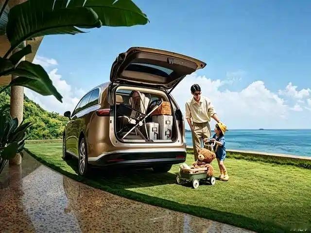 享界V8定位家用大型MPV，主打大空间与智能配置。官方公布的数据显示，车辆拥有很低的风阻系数，满载7人状态下，后备厢依旧有不错装载能力，