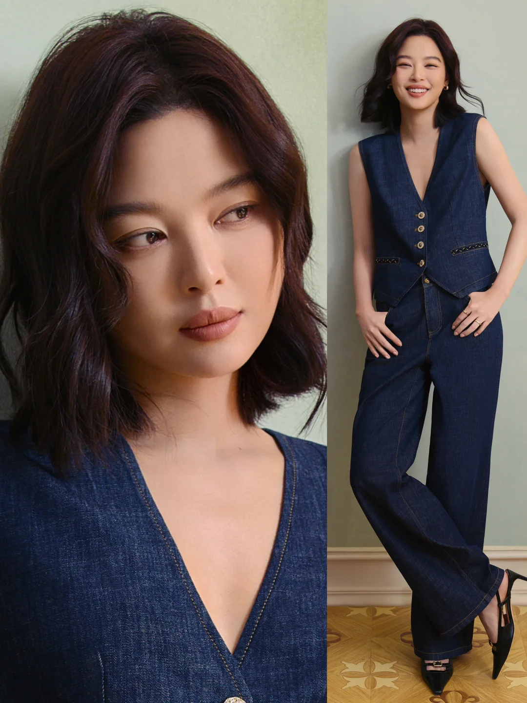 红气养人，辛芷蕾真的越来越美了！