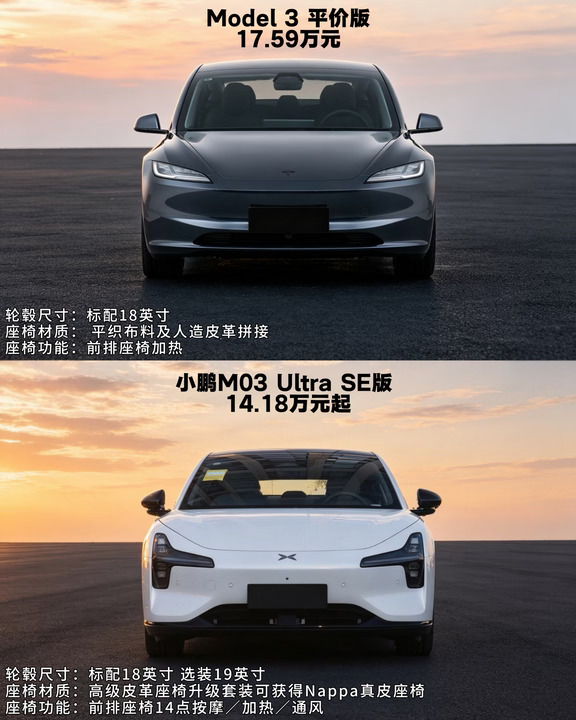 17w的减配Model3，真的比14w的M03划算？