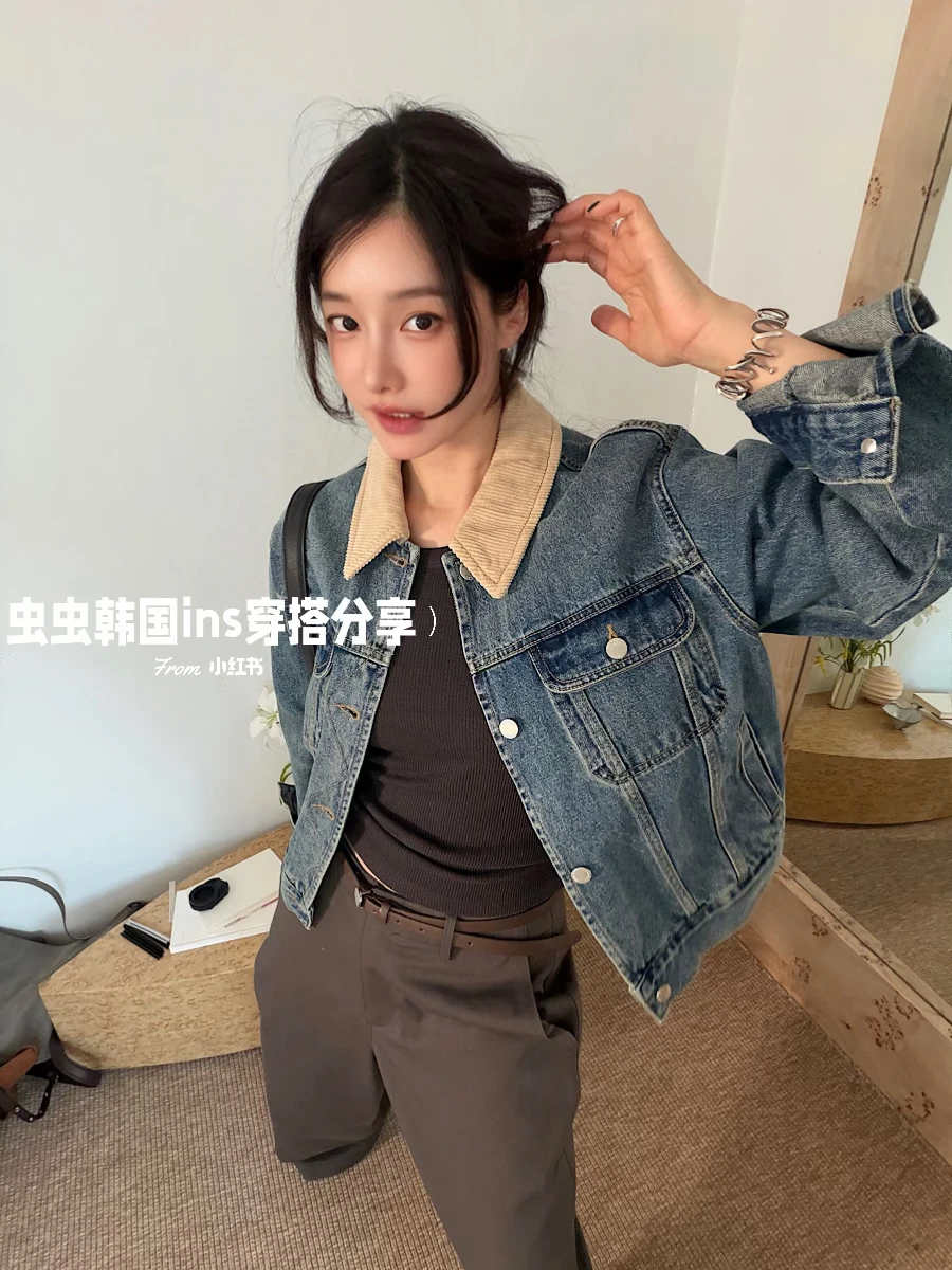 🇰🇷早秋氛围感牛仔外套～时髦精超推荐