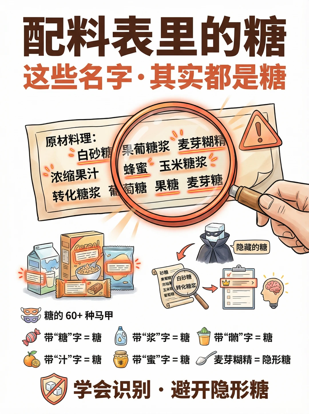 戒糖总失败？其实这些名字都是“糖”