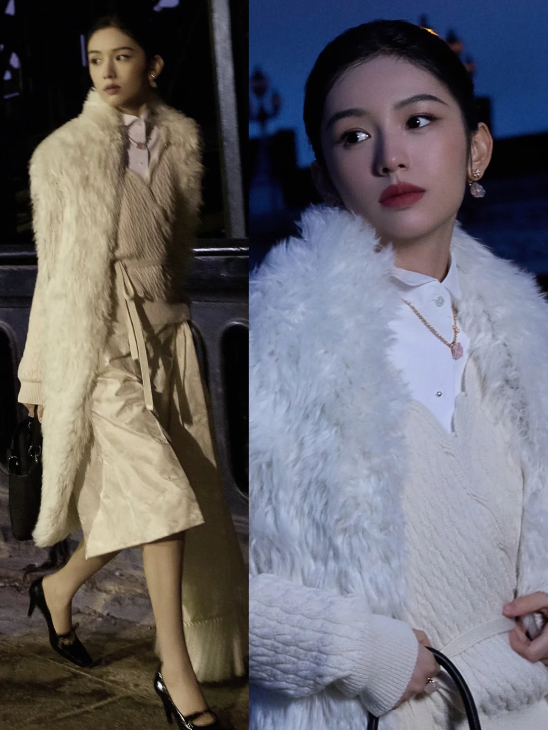 周也看秀造型，有种清冷感！