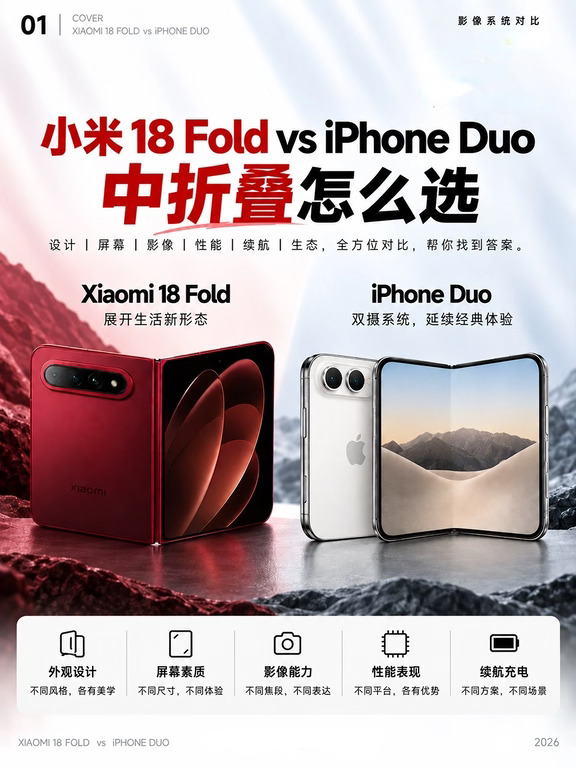 小米 18 Fold vs iPhone Duo，新折叠怎么选