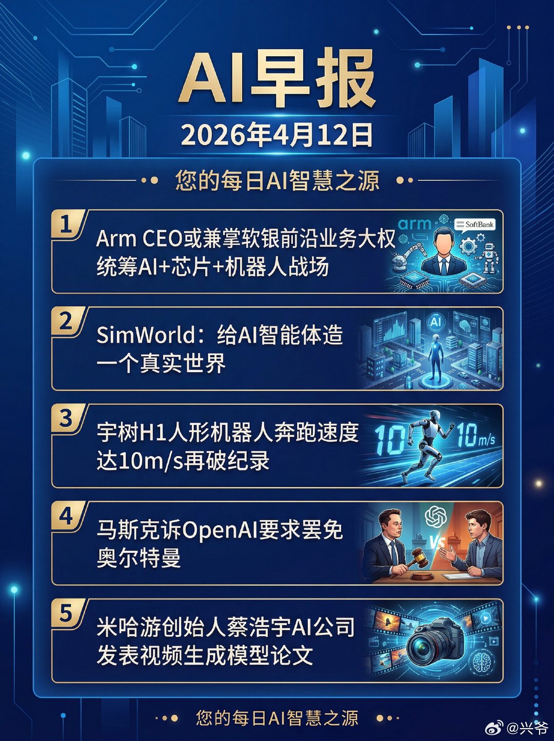 [超话]🤖 今日AI热点：   Arm CEO或兼掌软银前沿业务大权...
