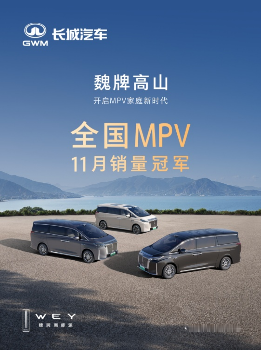 国产MPV新标杆！魏牌高山两月销量破万的背后藏了什么？ 11月，魏牌高...