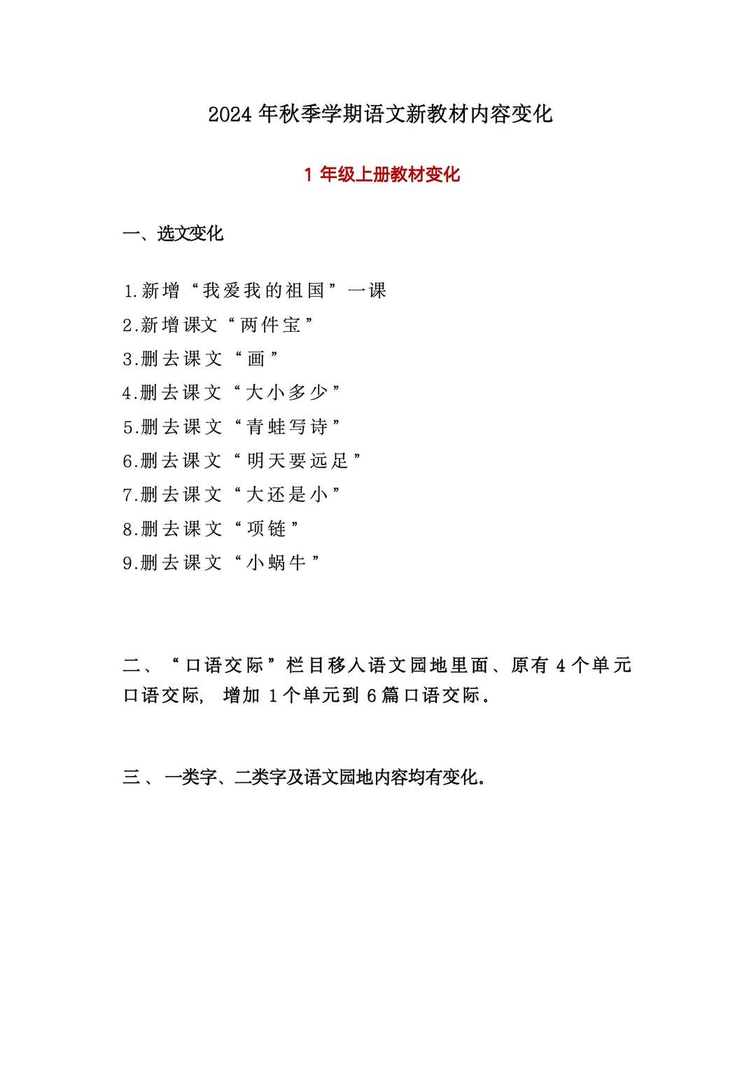 👩🏻‍🏫干货满满！2024秋季学期教材变化！