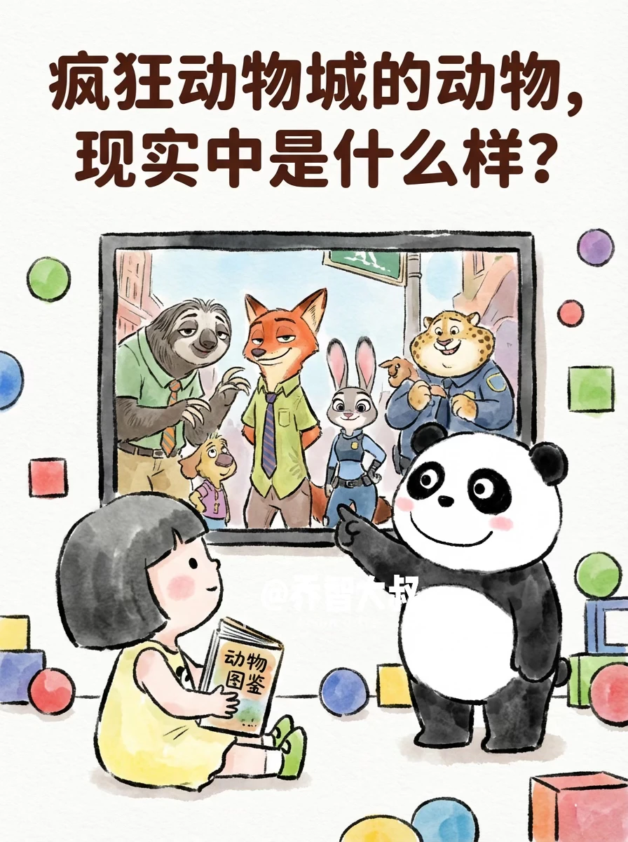 疯狂动物城里的动物，现实中是什么样？