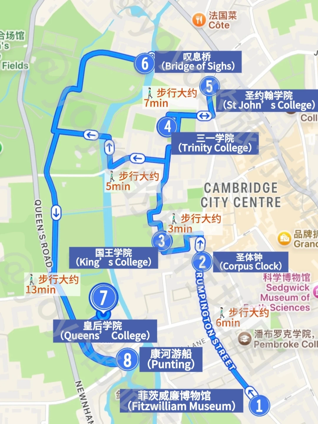 跟着地图去剑桥～打卡攻略来啦