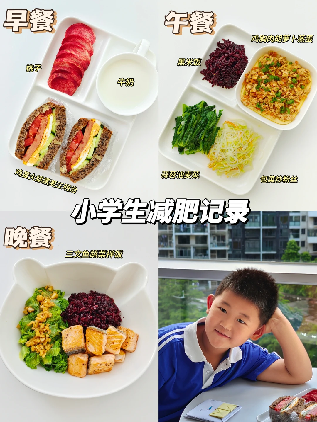 改变膳食结构｜小学生墨墨的减肥记录