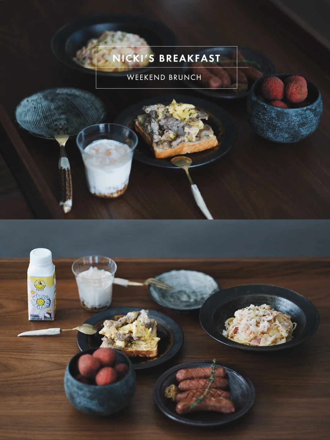 结束忙碌工作，用丰盛的早餐微笑迎接周末吧