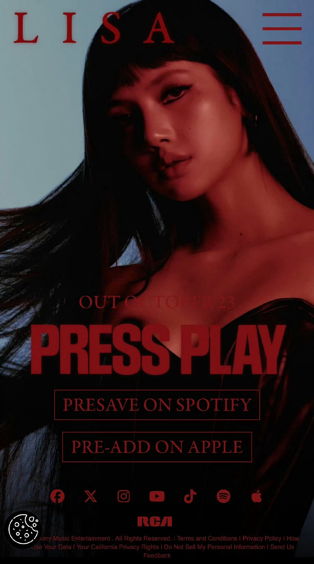 #Lisa官宣新EP# Lisa官宣新EP《PRESS PLAY》10月23日发行，回归首单SaWaDiKa将9月3日下周四发行，有新歌听了！ ​