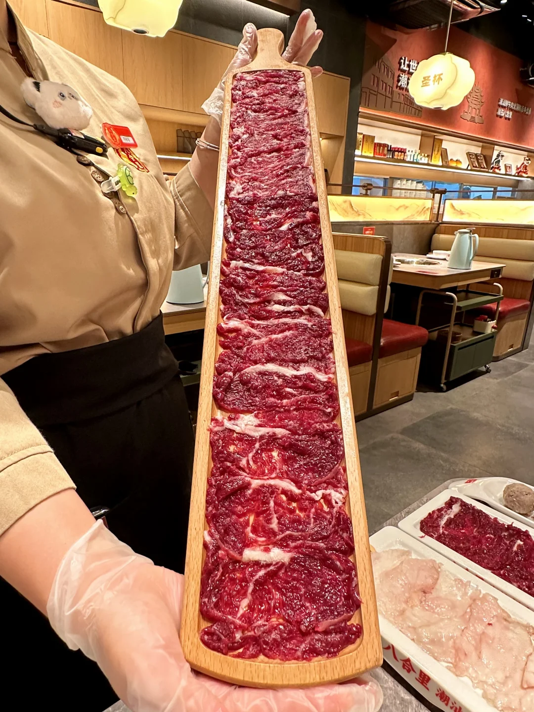 广州塔新的！！吃到了超长长长长鲜牛肉！！